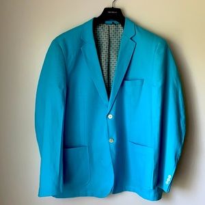 ALAN FLUSSER TURQUOISE BLAZER